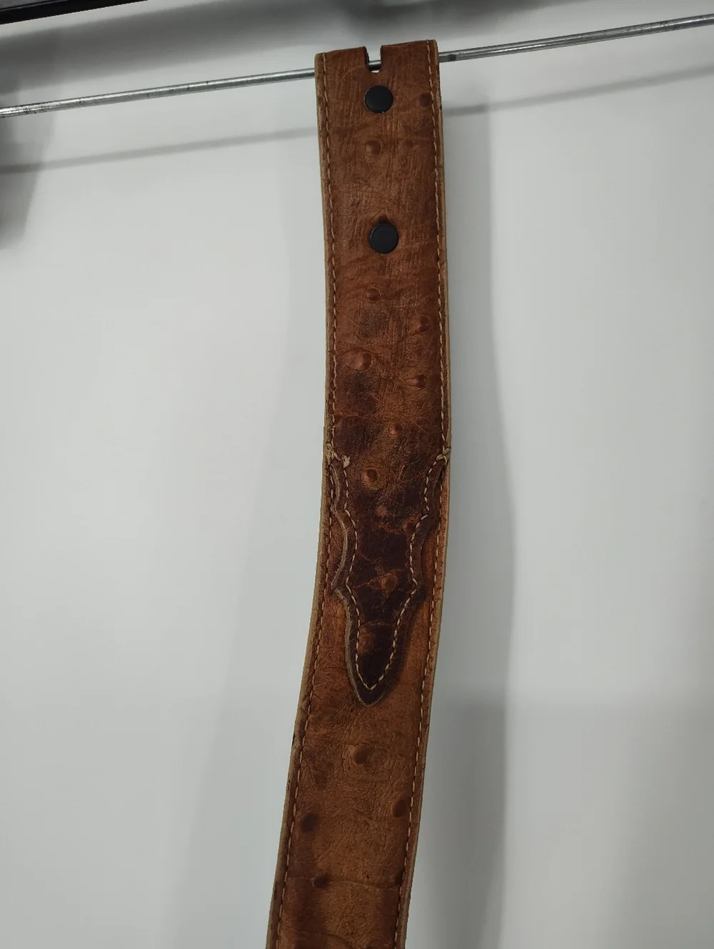Tony Lama Brown Leather Ostrich Men's Belt Size 32